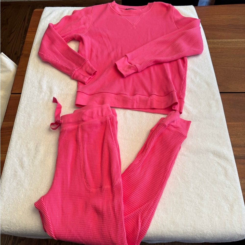 J. Crew Pink Ladies Lounge set
